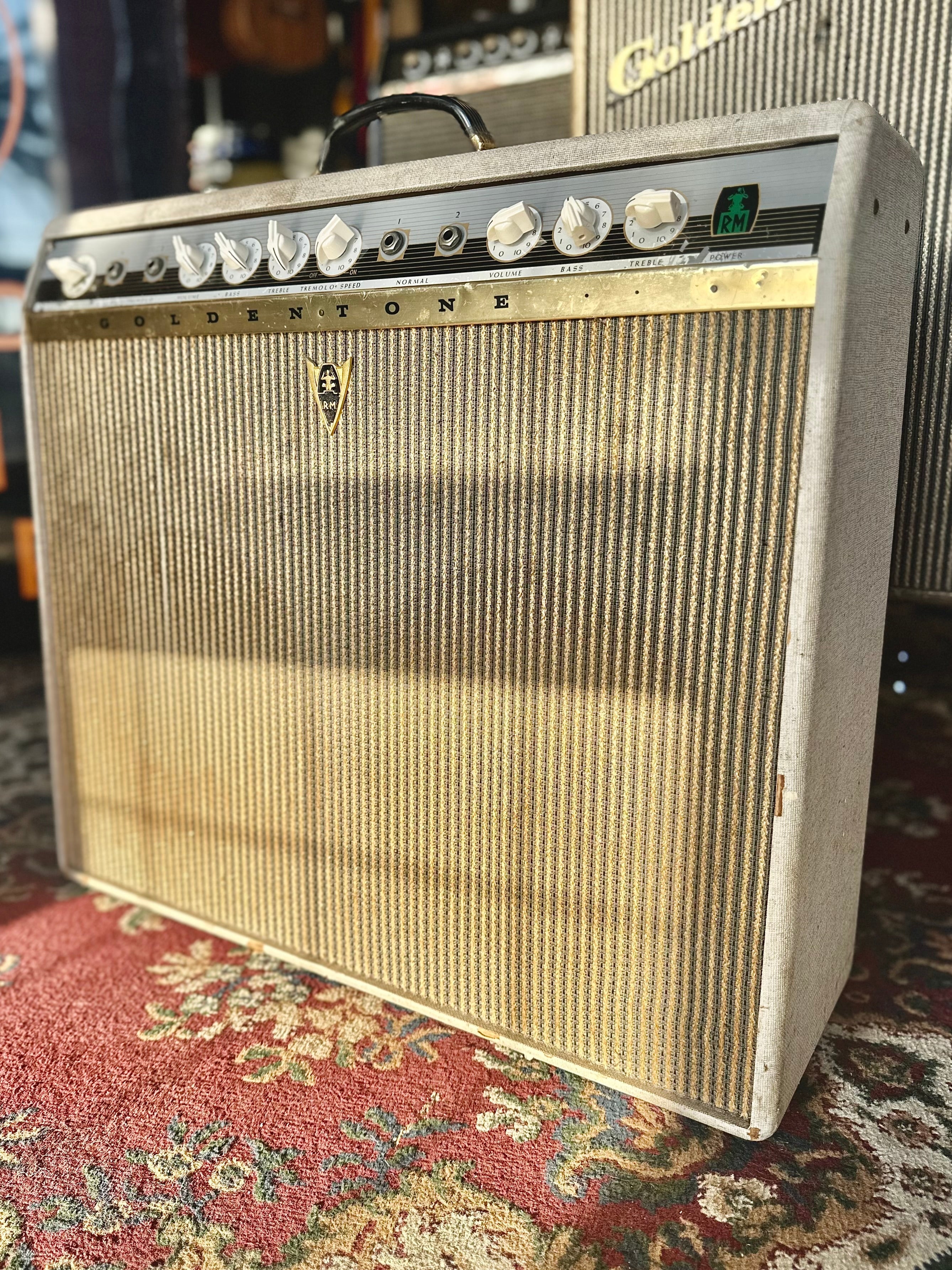 Goldentone | 1755 | 40w | 2x12 | Slimline Combo | 1965 | Re-Conditioned | Vintage Goldentone | 1755 | 40w | 2x12 | Slimline Combo | 1965 | Re-Conditioned | Vintage